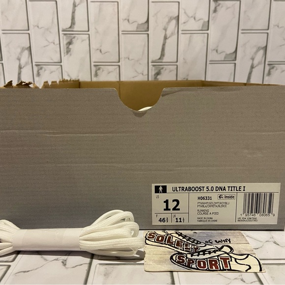 Adidas Ultraboost 5.0 DNA White Gold Running Training Gym Ultra Boost Mens Sizes - Picture 14 of 15